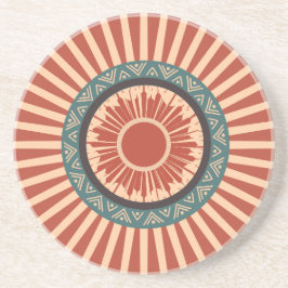 Southwest Sun Tribal Mandala Wall Clock Underlägg