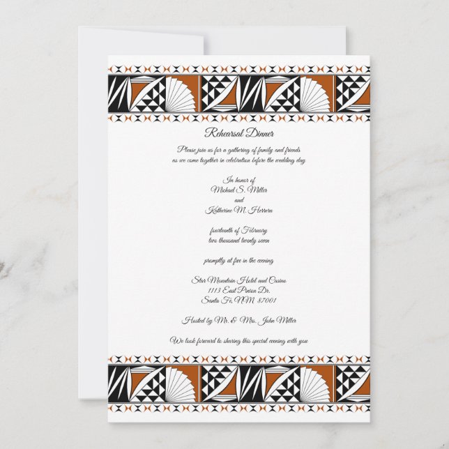 Southwest Sunrise Inbjudningar (Framsida)