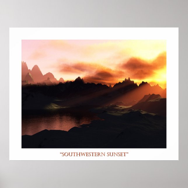 Southwest Sunset Poster (Framsidan)
