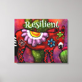 Southwest Talavera-Style Donkey Personalized Canvastryck