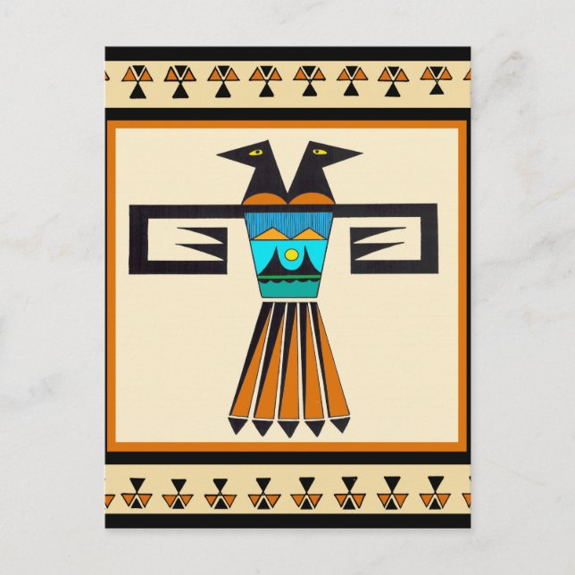 Southwest Twin Bird Head Vykort (Framsida)