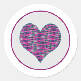 Southwest Wonky Weave-Rosa Runt Klistermärke