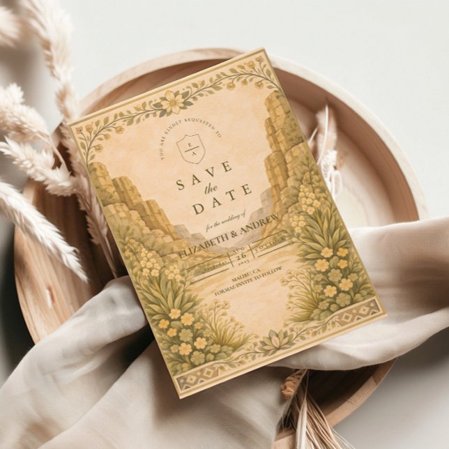 Southwestern Desert Floral Wedding Spara Datumet (Skapare uppladdad)