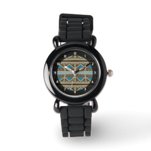 Southwestern design för turkosgrå färg armbandsur