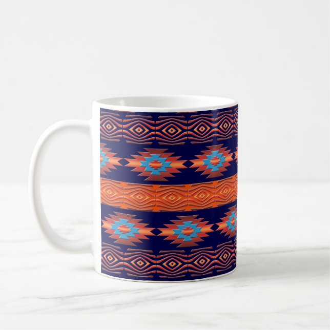 Southwestern etnisk stam- modell kaffemugg (Vänster)