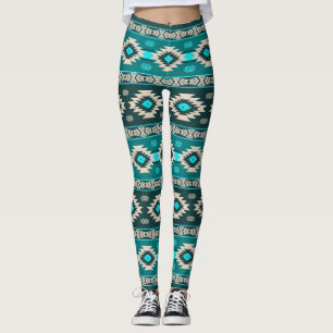 Southwestern etnisk stam- modell leggings