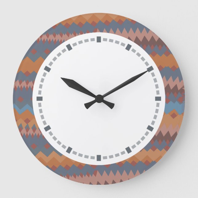 Southwestern färger Cinco de Mayo för mexicansk Stor Klocka (Framsida)