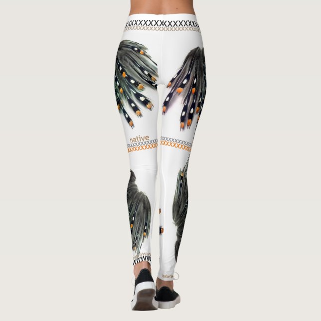 Southwestern/för indian inspirerad damasker leggings (Baksida)