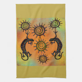SOUTHWESTERN LIZARD ART KÖKSHANDDUK