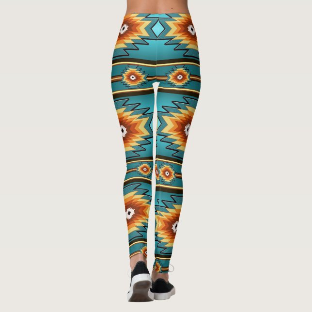 southwestern mönster leggings (Baksida)