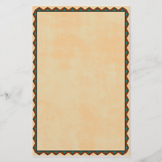 Southwestern motiv brevpapper (Framsida)