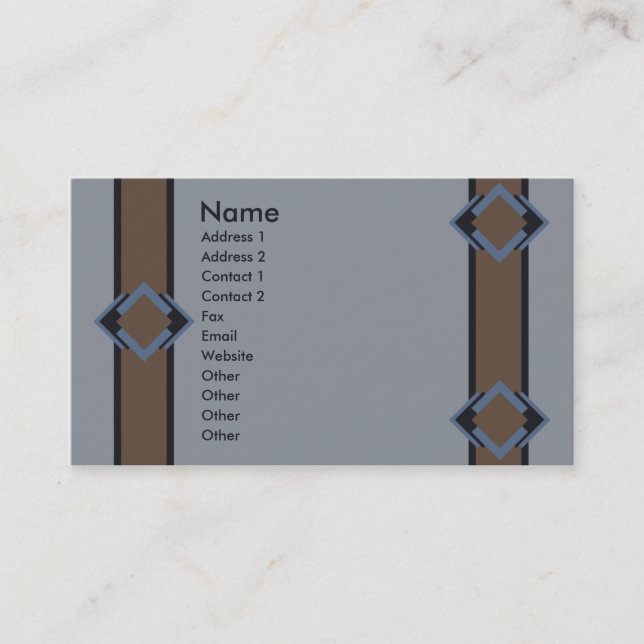 Southwestern visitkort (Framsida)