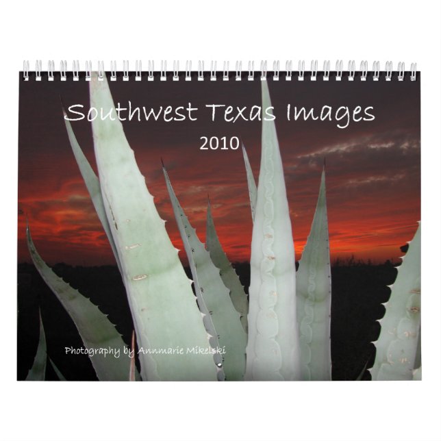 SouthwestTexas bilder 2016 Kalender (Omslag)