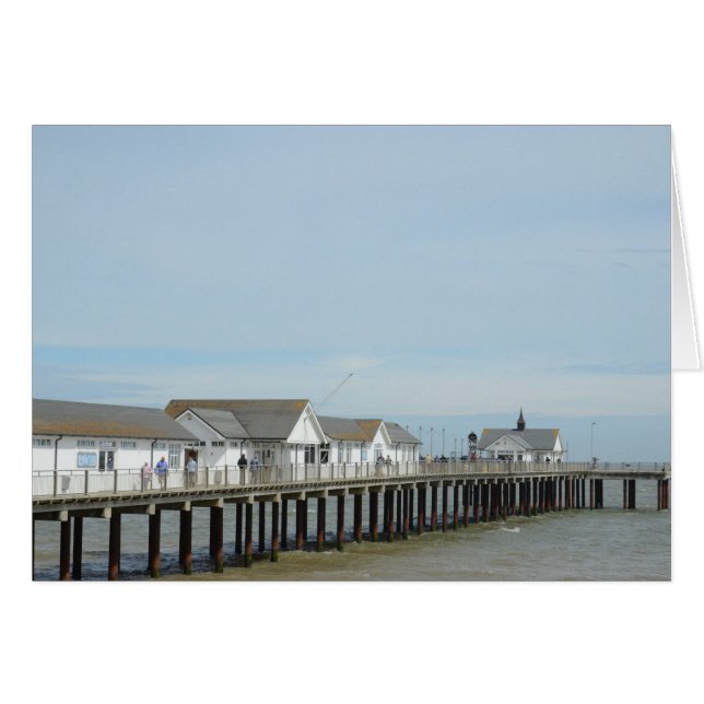 Southwold Pier Suffolk Hälsningskort (Framsidan Horizontal)