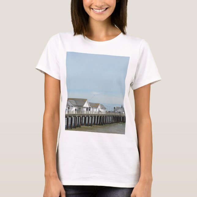 Southwold Pier Suffolk T Shirt (Framsida)