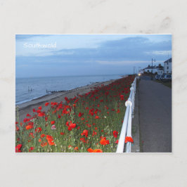 Southwold Vallmo Skymning Vykort
