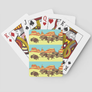 Soutwest buffel som leker kort casinokort