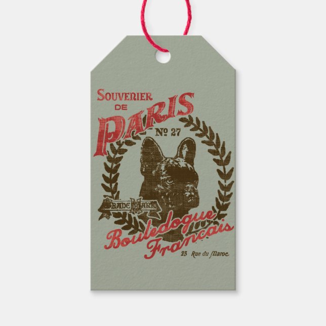 Souvenier de Paris Presentetikett (Framsidan)