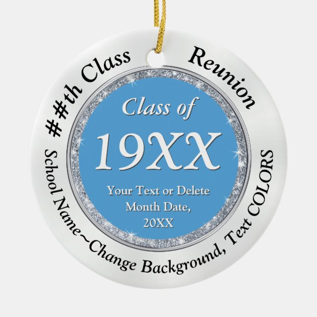 Souvenir-artiklar för klass Reunion, Byt FÄRG, Julgransprydnad Keramik (Framsidan)