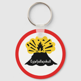 Souvenir av Eyjafjallajokull din vulkannyckelring Nyckelring