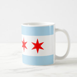 Souvenir Chicago Flagga Kaffemugg
