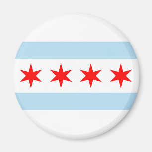 Souvenir Chicago Flagga Magnet