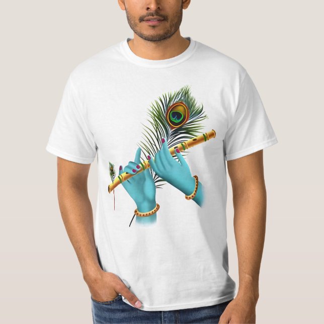 Souvenir Connect Lord Krishna Janmashtami T Shirt (Framsida)