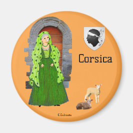 Souvenir de Corse, France Magnet