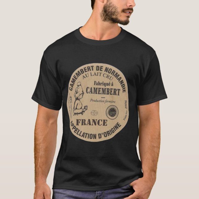 Souvenir de Frankrike: Le camembert T Shirt (Framsida)