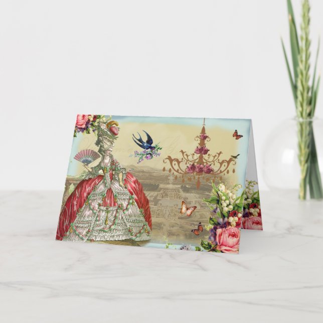 Souvenir de Versailles grattis på födelsedagen Kort (Framsida)