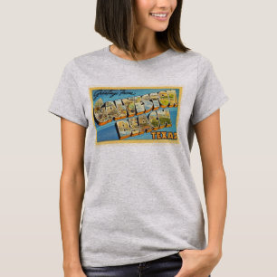 Souvenir för Galveston strandTexas TX vintage T-shirt
