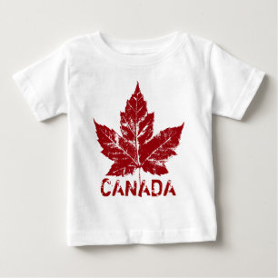 Souvenir för lönnlöv för kall Kanada babyskjorta Tee