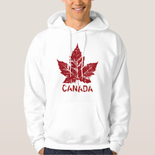 Souvenir för lönnlöv för kall Kanada Hoodie Retro