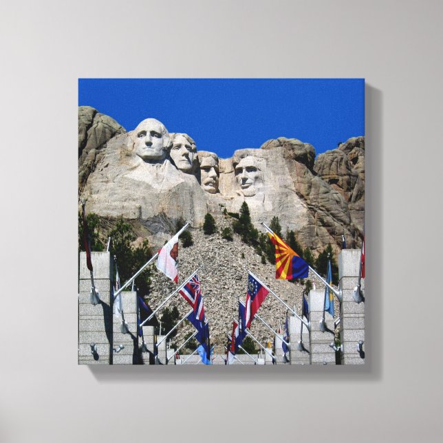 Souvenir för Mount Rushmore anpassadefoto Canvastryck (Framsida)