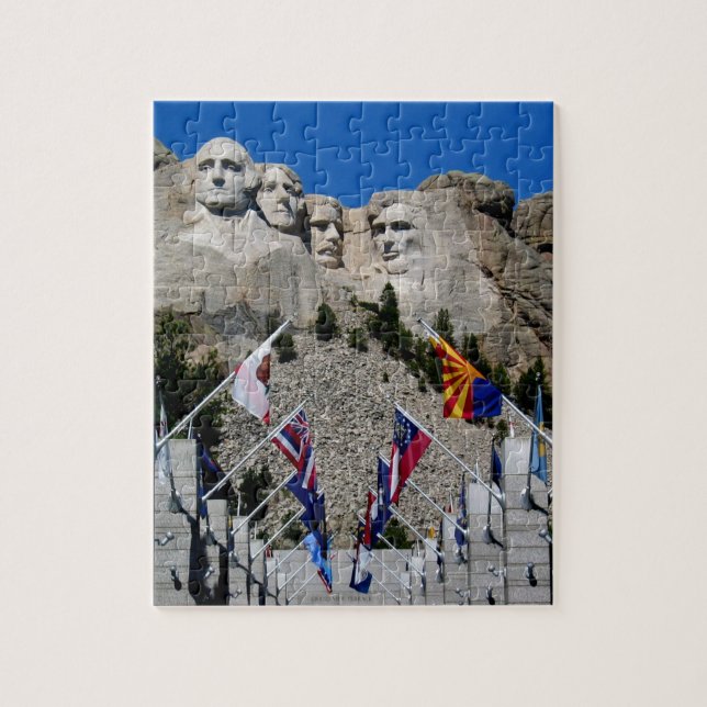 Souvenir för Mount Rushmore medborgareminnesmärke Pussel (Vertikal)