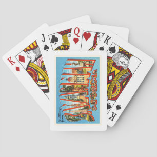 Souvenir för SavannahGeorgia GA gammal vintage Casinokort