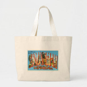 Souvenir för SavannahGeorgia GA gammal vintage Jumbo Tygkasse