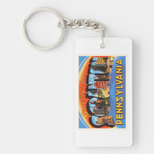 Souvenir för Scranton Pennsylvania PA-vintage Nyckelring