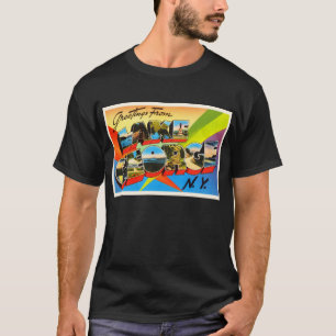 Souvenir för sjöGeorge New York NY vintage resor T-shirt