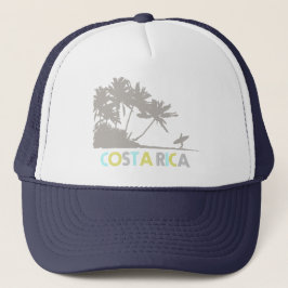 Souvenir för strand för Costa Rica surfarear Truckerkeps