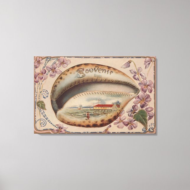 Souvenir från #3 - Valfri stad, stat Canvastryck (Framsida)