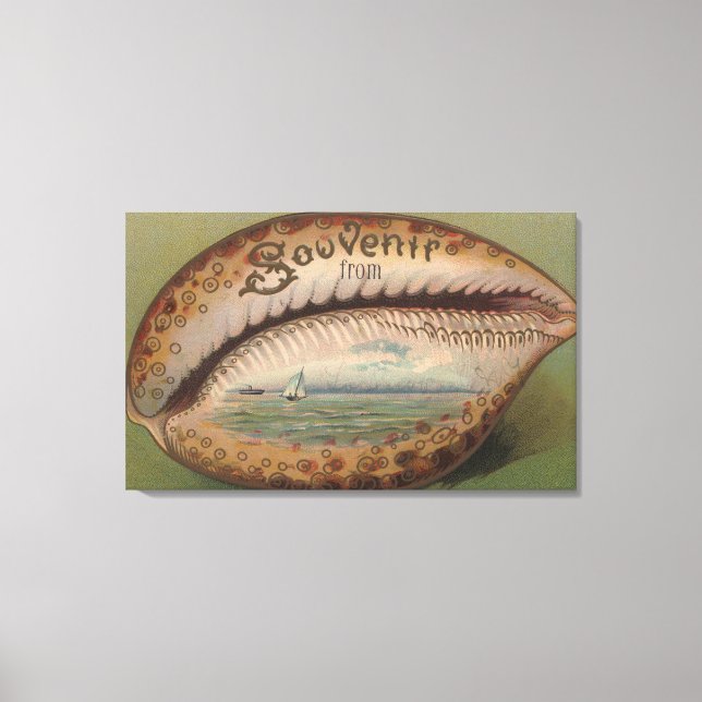 Souvenir från #5 - valfri stad, stat canvastryck (Framsida)