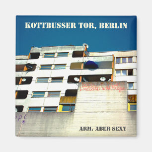 Souvenir från Berlin Kottbusser Tor Kotti Magnet