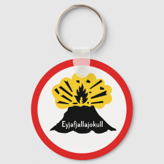 Souvenir från Eyjafjallajokull Din Volcano-Nyckelr Nyckelring