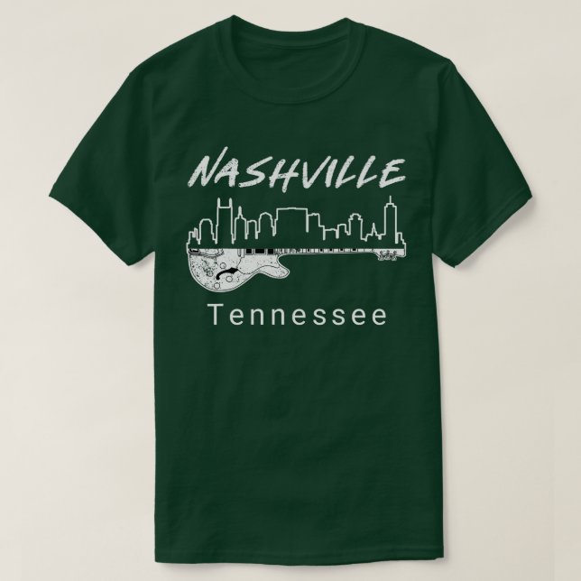 Souvenir från Nashville Tn Guitar Nashville Gif T Shirt (Design framsida)