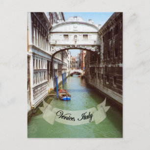 Souvenir från Venedigs Italien Bridge of Sighs Vykort