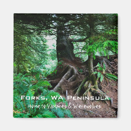 Souvenir Magnet: Forks, WA-Peninsulan Magnet