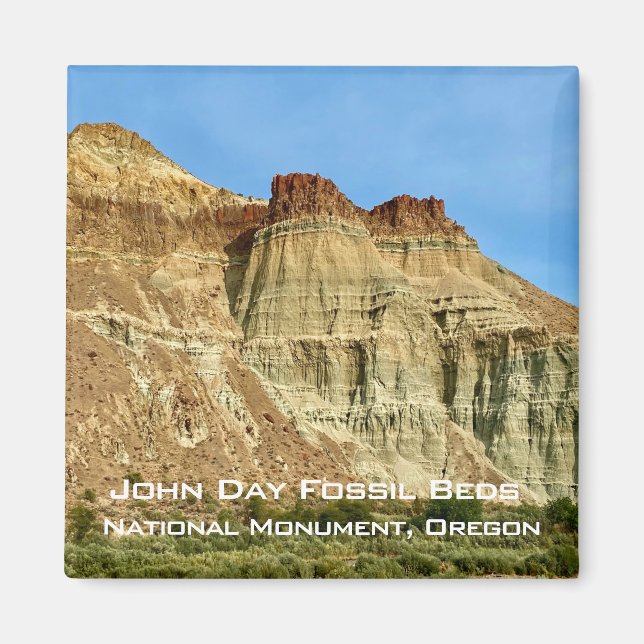 Souvenir Magnet: John Day Fossil Beds, ELLER Magnet (Framsidan)
