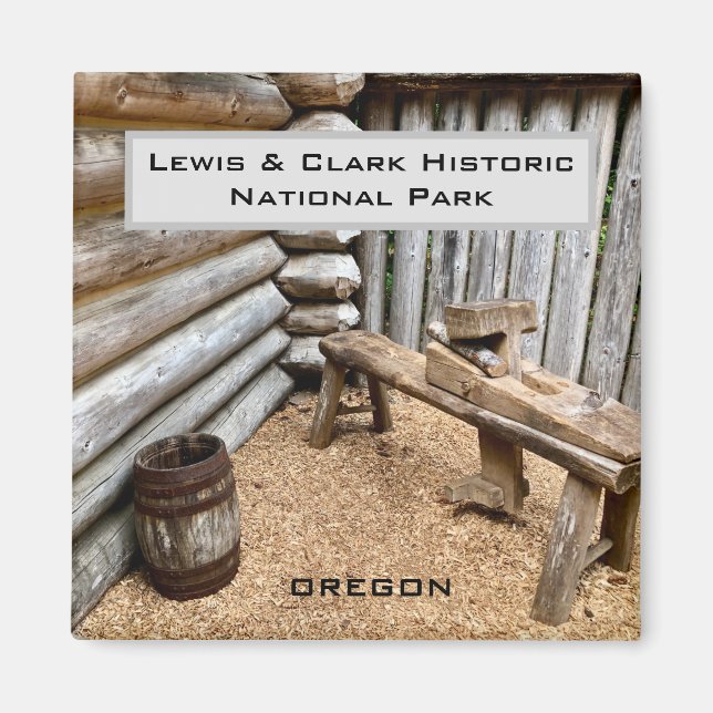 Souvenir Magnet: Lewis & Clark Nat'l Historic Park Magnet (Framsidan)