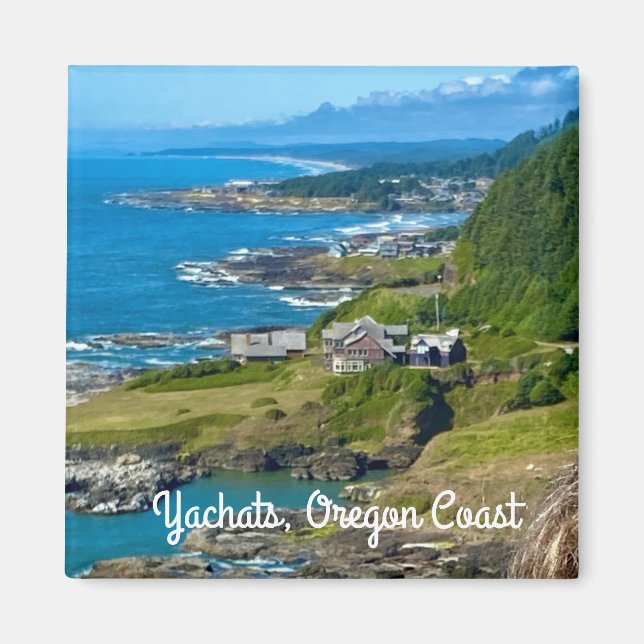 Souvenir Magnet: Yachats, Oregon Kusten Magnet (Framsidan)